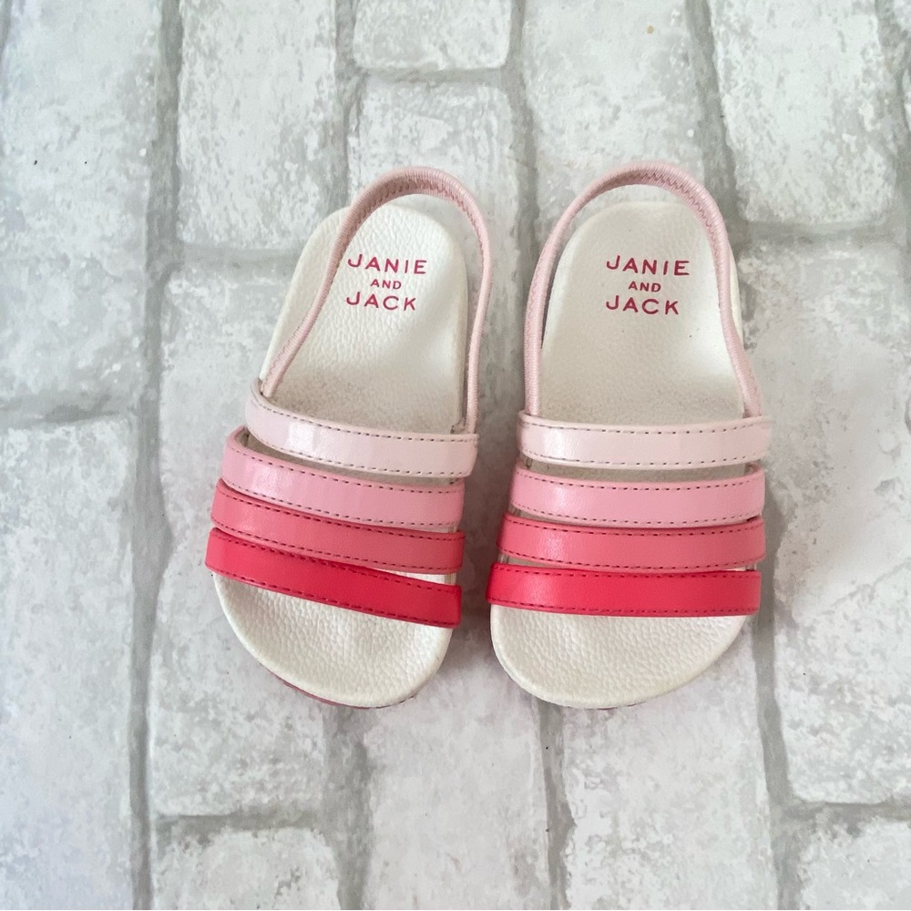 Janie and Jack Pink Strappy Sandals